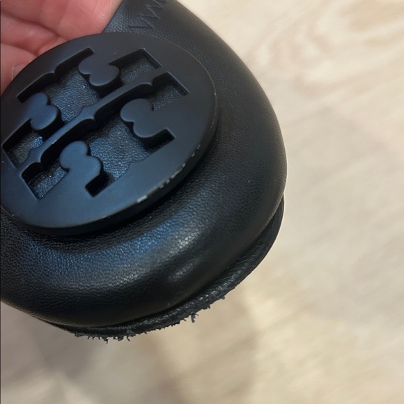 Tory Burch Black Leather Ballet Flats - Picture 6 of 15